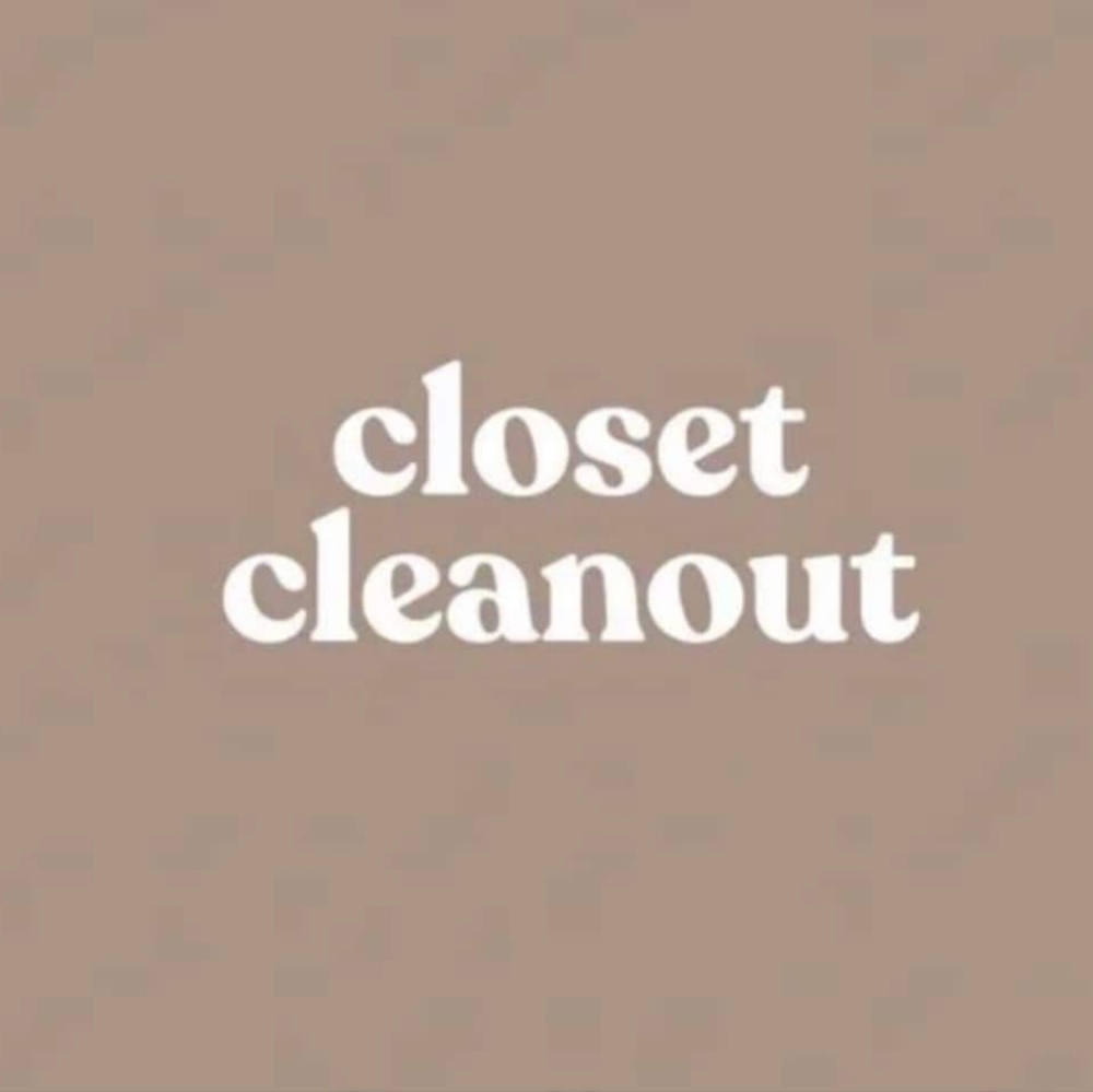 Closet cleaning